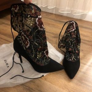 Zara sock stiletto heels. Size 9 never worn before
